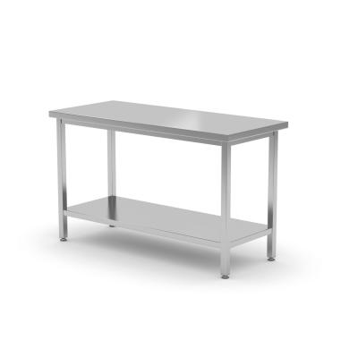 Středový stůl s policí – přišroubovaný, HENDI, Profi Line, 1800x700x(H)850mm | 810743